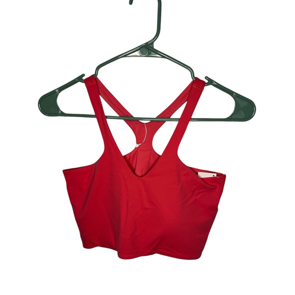 NWOT Lululemon Athletica Vibrant Red Crop Top